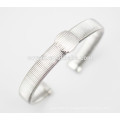 Brazalete de alambre de acero brazaletes de plata de alambre fino brazaletes